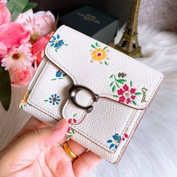 NWT COACH Tabby Small Wallet With Wildflower Print (1364) - Picture 4 of 11